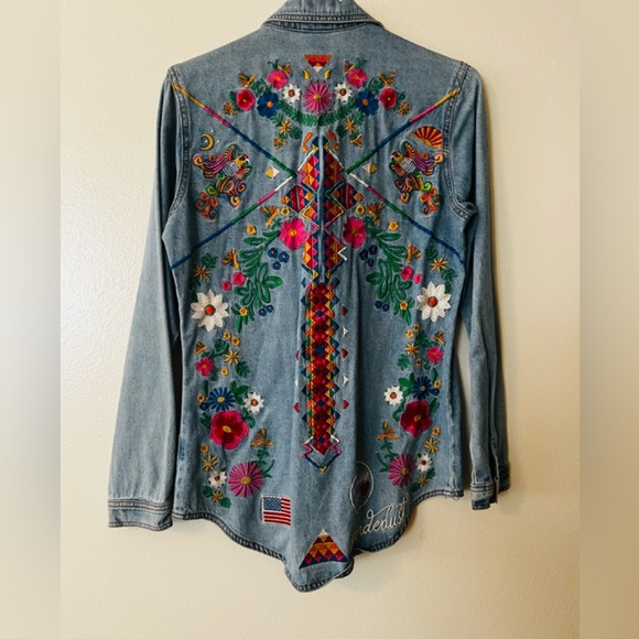 Spell Love Child Denim Top M - Picture 4 of 7